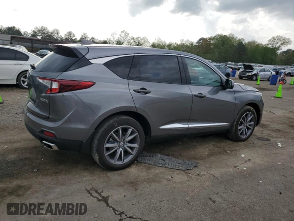 2023 Acura RDX Technology with VIN 5J8TC1H54PL000023, listed as a Copart auction lot 51010115 with 15,741 mi miles and Salvage title. Bid and sale history available at DreamBid. Image 3.