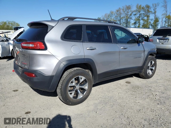 2018 Jeep Cherokee Trailhawk with VIN 1C4PJMBXXJD619860, listed as a Copart auction lot 52598535 with 82,430 mi miles and Salvage Title. Bid and sale history available at carsss.com. Image 3.