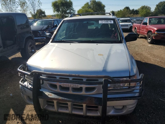 2001 Isuzu Rodeo S with VIN 4S2CK58W914301037, listed as a Copart auction lot 72153074 with 230,781 mi miles and Clean Title. Bid and sale history available at DreamBid. Image 5.