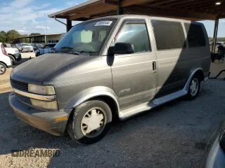 1999 Chevrolet Astro Cargo YF7 with VIN 1GBDM19W2XB174951, listed as a Copart auction lot 76009344 with 131,554 mi miles and Salvage Title. Bid and sale history available at carsss.com. Image 1.