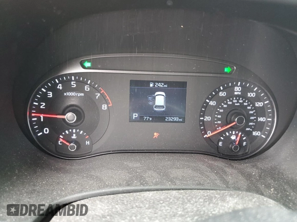2020 Kia Soul LX with VIN KNDJ23AU1L7021680, listed as a Copart auction lot 47815055 with 23,293 mi miles and Salvage Title. Bid and sale history available at carsss.com. Image 9.