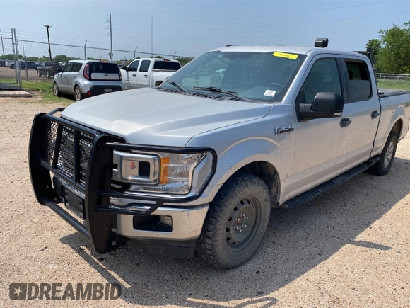 2018 Ford F-150 XL with VIN 1FTFW1E52JKF43228, listed as a IAAI auction lot 42144897 with 1 mi miles. Bid and sale history available at carsss.com. Image 1.
