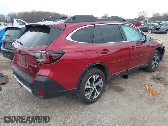 2022 Subaru Outback Limited with VIN 4S4BTANC8N3133115, listed as a IAAI auction lot 42012903 with 57,205 mi miles and . Bid and sale history available at DreamBid. Image 4.