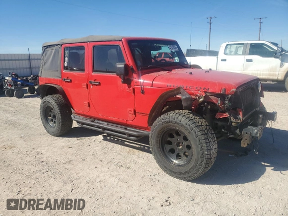 2016 Jeep Wrangler Unlimited Rubicon with VIN 1C4BJWFGXGL183011, listed as a Copart auction lot 42310535 with 165,227 mi miles and Salvage title. Bid and sale history available at DreamBid. Image 4.