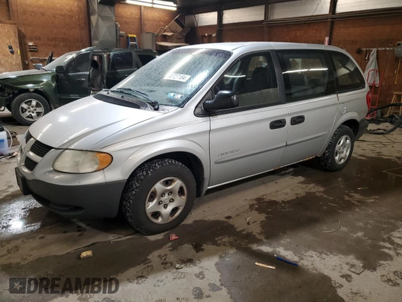2001 Dodge Caravan SE with VIN 1B4GP25B91B189198, listed as a Copart auction lot 80727184 with 61,836 mi miles and Salvage Title. Bid and sale history available at DreamBid. Image 1.