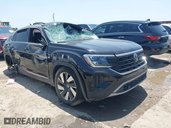2024 Volkswagen Atlas SEL with VIN 1V2BE2CA3RC233021, listed as a IAAI auction lot 42185251 with 23,398 mi miles and . Bid and sale history available at DreamBid. Image 1.