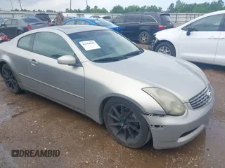 2004 Infiniti G35 Coupe w/Leather with VIN JNKCV54E14M812373, listed as a IAAI auction lot 42104848 with 168,769 mi miles. Bid and sale history available at carsss.com. Image 1.