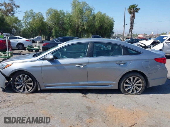 2015 Hyundai Sonata Sport with VIN 5NPE34AF5FH216123, listed as a IAAI auction lot 42271866 with 85,346 mi miles and . Bid and sale history available at DreamBid. Image 14.