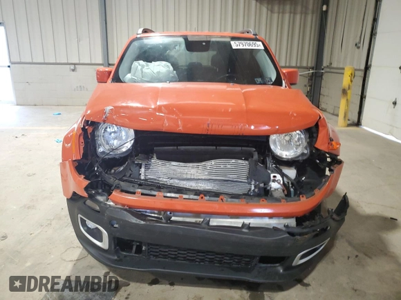 2017 Jeep Renegade Latitude z VIN ZACCJBBB7HPF02241, wystawiony jako Copart lot #57970695 z przebiegiem 92 688 mil mil oraz Szkoda całkowita • Salvage title. Historia ofert i sprzedaży dostępna na DreamBid. Obrazek 5.