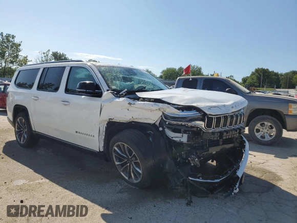 2023 Jeep Wagoneer Series III with VIN 1C4SJSDP3PS573384, listed as a Copart auction lot 58173364 with 5,014 mi miles and Salvage title. Bid and sale history available at DreamBid. Image 4.