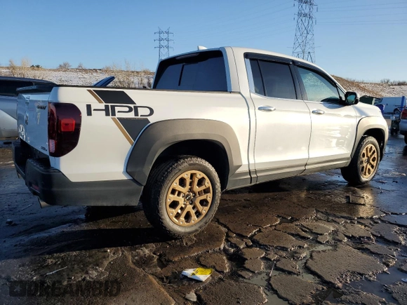 2021 Honda Ridgeline RTL-E with VIN 5FPYK3F74MB019684, listed as a Copart auction lot 42140235 with 31,223 mi miles and Salvage title. Bid and sale history available at DreamBid. Image 3.