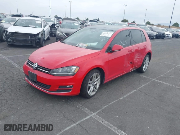 2017 Volkswagen Golf S with VIN 3VW217AU9HM057254, listed as a IAAI auction lot 41934323 with 129,473 mi miles and . Bid and sale history available at DreamBid. Image 2.