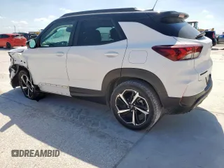 2021 Chevrolet TrailBlazer RS with VIN KL79MTSLXMB150581, listed as a Copart auction lot 54243785 with 42,459 mi miles and Salvage Title. Bid and sale history available at DreamBid. Image 2.