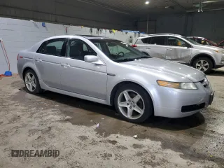 2005 Acura TL with VIN 19UUA66285A010658, listed as a Copart auction lot 47297795 with 182,809 mi miles and Salvage Title. Bid and sale history available at carsss.com. Image 4.