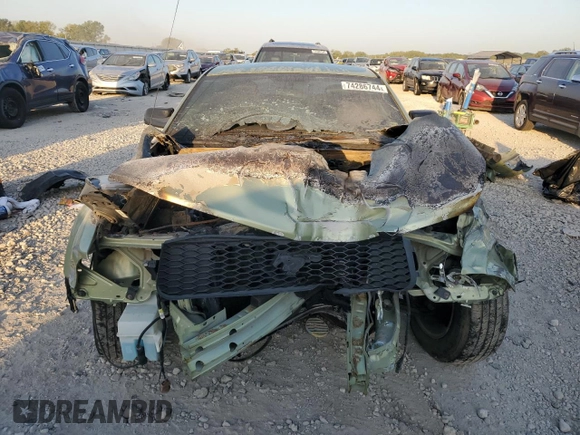 2005 Ford Mustang Deluxe with VIN 1ZVFT80N055136244, listed as a Copart auction lot 74286744 with 0 mi miles and Salvage Title. Bid and sale history available at carsss.com. Image 5.