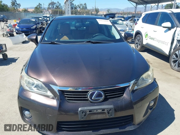 2012 Lexus CT 200h with VIN JTHKD5BH9C2062310, listed as a IAAI auction lot 42632695 with 144,451 mi miles and . Bid and sale history available at DreamBid. Image 12.