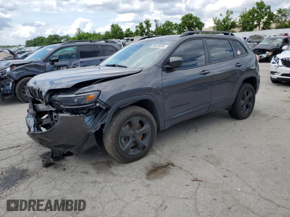 2021 Jeep Cherokee Altitude with VIN 1C4PJMLB9MD140093, listed as a Copart auction lot 58825095 with 79,896 mi miles and Salvage title. Bid and sale history available at DreamBid. Image 1.