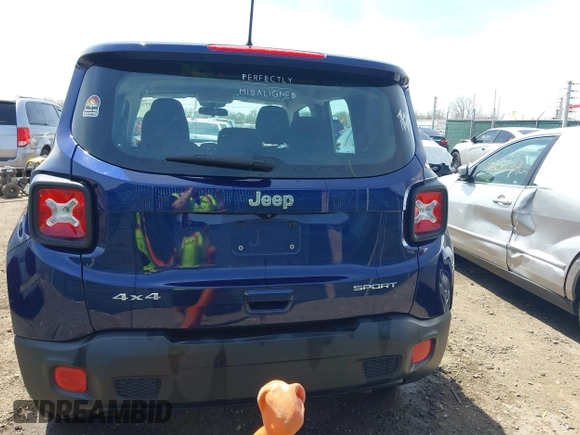 2018 Jeep Renegade Upland z VIN ZACCJBAB9JPH02125, wystawiony jako IAAI lot #42094193 z przebiegiem 91 003 mil mil oraz . Historia ofert i sprzedaży dostępna na DreamBid. Obrazek 16.