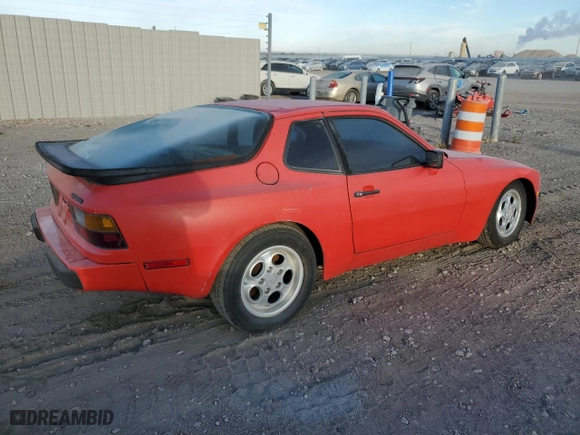 1986 Porsche 944 with VIN WP0AA0942GN450530, listed as a Copart auction lot 75847554 with NaN miles and Clean Title. Bid and sale history available at carsss.com. Image 3.