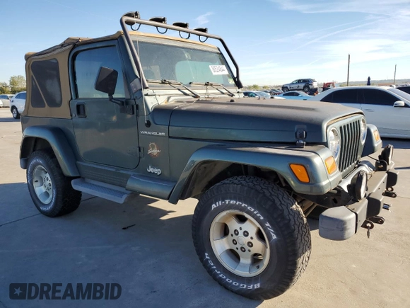 2002 Jeep Wrangler Sahara with VIN 1J4FA59SX2P749398, listed as a Copart auction lot 80524844 with 92,300 mi miles and Clean Title. Bid and sale history available at carsss.com. Image 4.