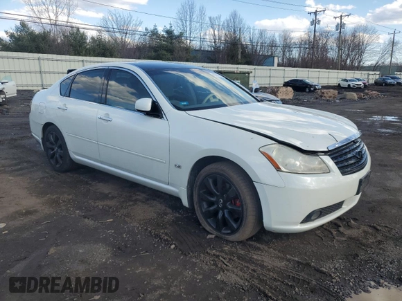 2007 Infiniti M x with VIN JNKAY01F57M460966, listed as a Copart auction lot 48557625 with 230,938 mi miles and Salvage title. Bid and sale history available at DreamBid. Image 4.