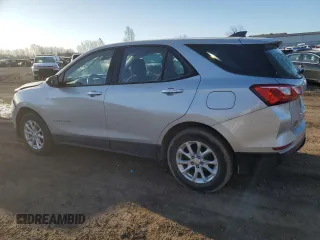 2018 Chevrolet Equinox LS with VIN 3GNAXHEV9JL323297, listed as a Copart auction lot 50613015 with 90,689 mi miles and Salvage Title. Bid and sale history available at DreamBid. Image 2.