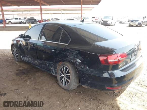 2017 Volkswagen Jetta SE with VIN 3VWDB7AJ6HM306864, listed as a IAAI auction lot 42605822 with 123,070 mi miles and . Bid and sale history available at DreamBid. Image 6.