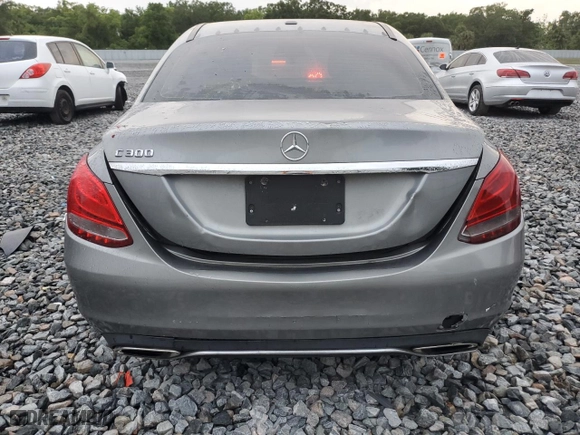 2015 Mercedes-Benz C-Class C 300 with VIN 55SWF4JBXFU087950, listed as a Copart auction lot 52254375 with 102,622 mi miles and Salvage Title. Bid and sale history available at carsss.com. Image 6.