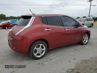 2012 Nissan LEAF SL with VIN JN1AZ0CP4CT019594, listed as a Copart auction lot 56003495 with 62,110 mi miles and Clean Title. Bid and sale history available at DreamBid. Image 3.