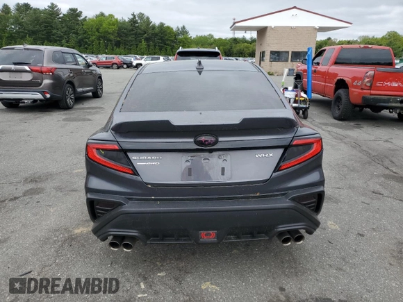 2022 Subaru WRX Premium with VIN JF1VBAH63N8015010, listed as a Copart auction lot 57889445 with 19,737 mi miles and Salvage title. Bid and sale history available at DreamBid. Image 6.