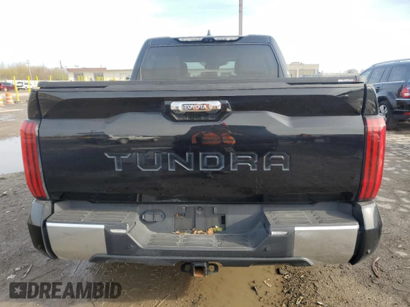 2023 Toyota Tundra Limited with VIN 5TFJA5DB9PX069197, listed as a Copart auction lot 52006175 with 7,396 mi miles and Salvage title. Bid and sale history available at DreamBid. Image 6.