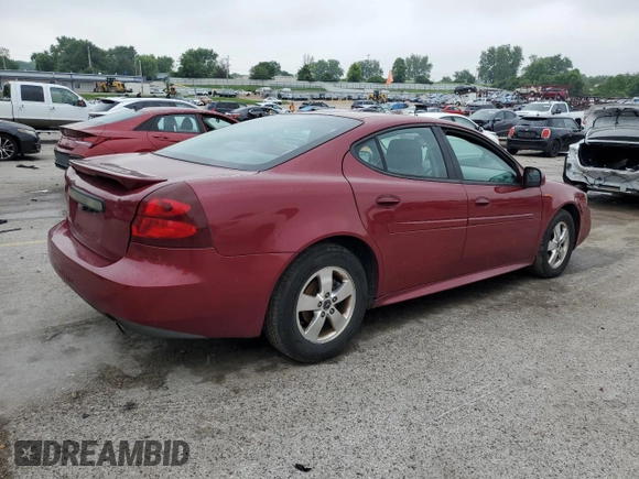 2005 Pontiac Grand Prix z VIN 2G2WP522751244312, wystawiony jako Copart lot #59796455 z przebiegiem 176 586 mil mil oraz Szkoda całkowita • Salvage title. Historia ofert i sprzedaży dostępna na DreamBid. Obrazek 3.