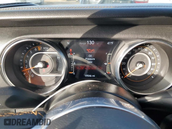 2022 Jeep Gladiator High Altitude z VIN 1C6HJTFG4NL102310, wystawiony jako Copart lot #51290175 z przebiegiem 19 546 mil mil oraz Szkoda całkowita • Salvage title. Historia ofert i sprzedaży dostępna na DreamBid. Obrazek 9.