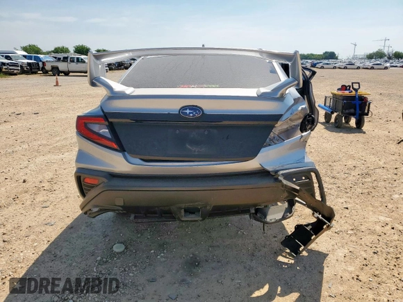 2022 Subaru WRX with VIN JF1VBAA64N9027221, listed as a Copart auction lot 56985005 with 22,787 mi miles and Salvage title. Bid and sale history available at DreamBid. Image 6.