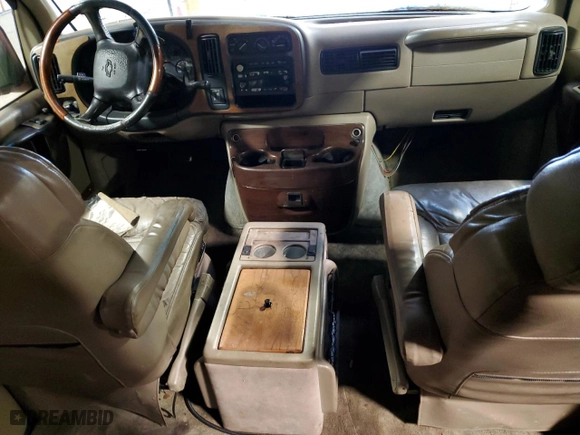 2002 Chevrolet Express Van with VIN 1GBFG15R921215686, listed as a Copart auction lot 75614424 with NaN miles and Salvage Title. Bid and sale history available at carsss.com. Image 8.