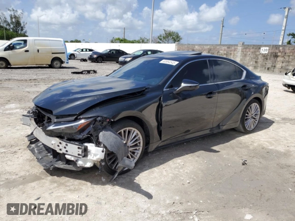 2023 Lexus IS 300 с VIN JTHDA1D23P5128342, выставлен на аукционе Copart как лот 60864545 с пробегом 14 495 миль миль и Списание • Salvage title. История ставок и продаж доступна на DreamBid. Изображение 1.