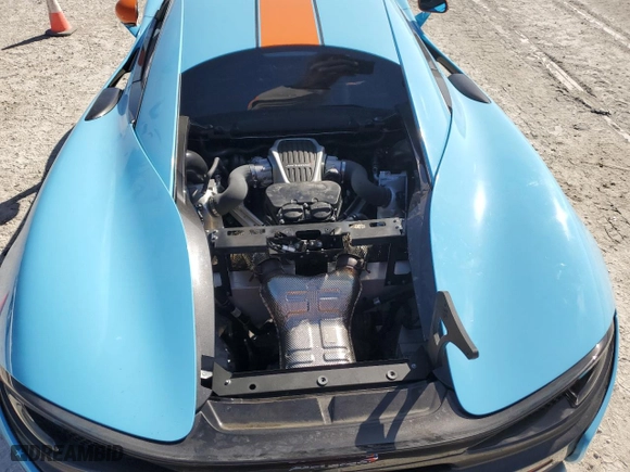 2017 McLaren 570S with VIN SBM13DAA8HW001360, listed as a Copart auction lot 75650664 with 0 mi miles and Salvage Title. Bid and sale history available at carsss.com. Image 11.
