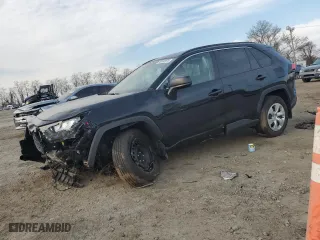 2020 Toyota RAV4 LE with VIN 2T3F1RFV1LC131812, listed as a Copart auction lot 49592975 with 17,387 mi miles and Salvage Title. Bid and sale history available at carsss.com. Image 1.