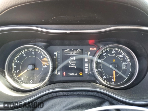 2019 Jeep Cherokee Latitude with VIN 1C4PJLCB1KD190512, listed as a Copart auction lot 52974935 with 74,656 mi miles and Salvage Title. Bid and sale history available at carsss.com. Image 9.