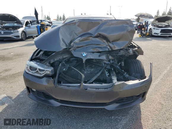 2014 BMW 3 Series 328i with VIN WBA3C1C56EK113493, listed as a Copart auction lot 52188375 with 94,507 mi miles and Salvage title. Bid and sale history available at DreamBid. Image 5.