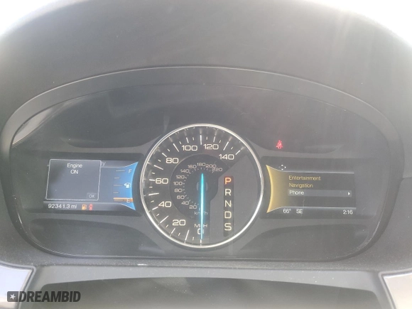 2014 Ford Edge Sport with VIN 2FMDK3AK2EBB28030, listed as a Copart auction lot 50151015 with 92,341 mi miles and Salvage Title. Bid and sale history available at carsss.com. Image 9.