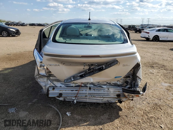 2013 Nissan Versa S Plus with VIN 3N1CN7AP6DL884718, listed as a Copart auction lot 55601705 with 65,622 mi miles and Salvage title. Bid and sale history available at DreamBid. Image 6.