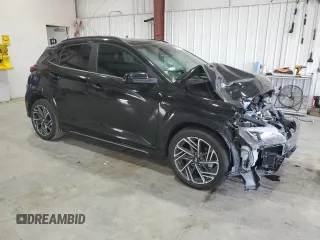 2022 Hyundai Kona N Line with VIN KM8K3CA35NU753190, listed as a Copart auction lot 62515424 with 51,110 mi miles and Salvage title. Bid and sale history available at DreamBid. Image 4.