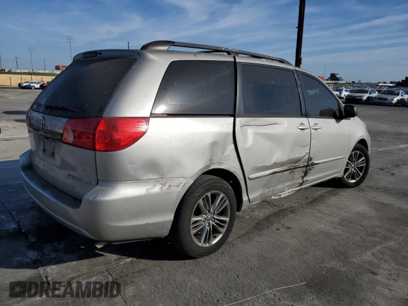 2008 Toyota Sienna CE with VIN 5TDZK23C08S126046, listed as a Copart auction lot 45389845 with 154,565 mi miles and Salvage Title. Bid and sale history available at carsss.com. Image 3.