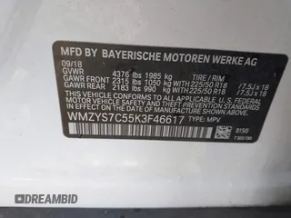 2019 MINI Countryman Cooper z VIN WMZYS7C55K3F46617, wystawiony jako IAAI lot #41766518 z przebiegiem 64 643 mil mil oraz . Historia ofert i sprzedaży dostępna na DreamBid. Obrazek 9.