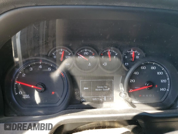 2020 Chevrolet Silverado 1500 Custom with VIN 1GCPWBEF6LZ103672, listed as a Copart auction lot 77603784 with 188,577 mi miles and Salvage Title. Bid and sale history available at carsss.com. Image 9.