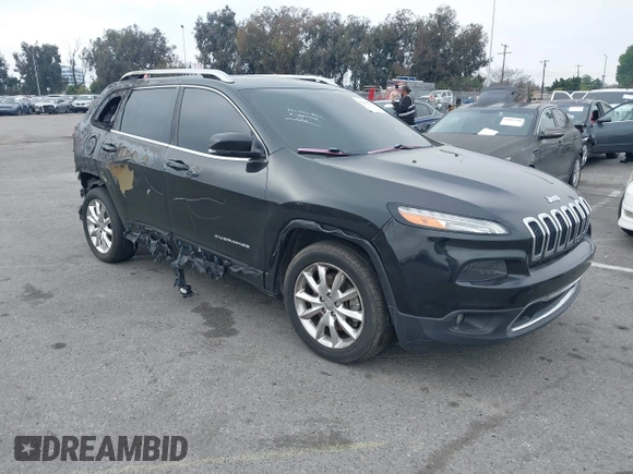 2015 Jeep Cherokee Limited with VIN 1C4PJLDS1FW516723, listed as a IAAI auction lot 41864178 with 93,867 mi miles and . Bid and sale history available at DreamBid. Image 1.