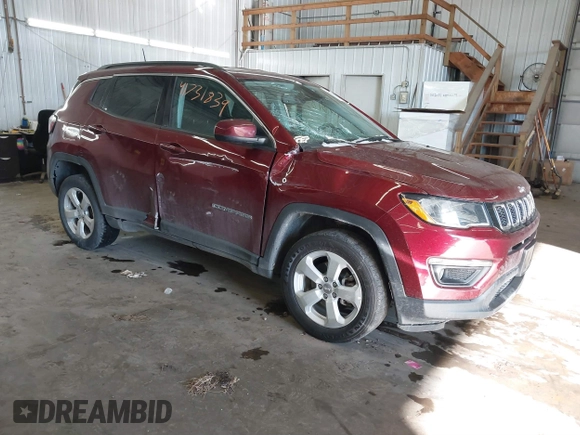2021 Jeep Compass Altitude z VIN 3C4NJDBB0MT552227, wystawiony jako IAAI lot #41731839 z przebiegiem 34 453 mil mil oraz . Historia ofert i sprzedaży dostępna na DreamBid. Obrazek 1.
