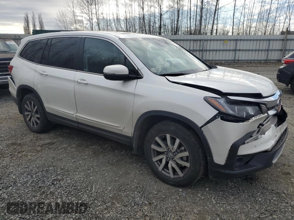 2022 Honda Pilot EX-L with VIN 5FNYF6H53NB018182, listed as a Copart auction lot 45166705 with 48,101 mi miles and Salvage Title. Bid and sale history available at carsss.com. Image 4.