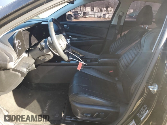 2021 Hyundai Elantra Limited with VIN 5NPLP4AG2MH030010, listed as a Copart auction lot 49038605 with 85,198 mi miles and Salvage Title. Bid and sale history available at DreamBid. Image 7.